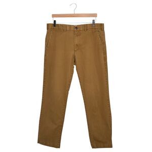 GAP Men’s Pants Khakis 36x32 Straight Fit Chinos Trousers Caramel Brown Tan Gold